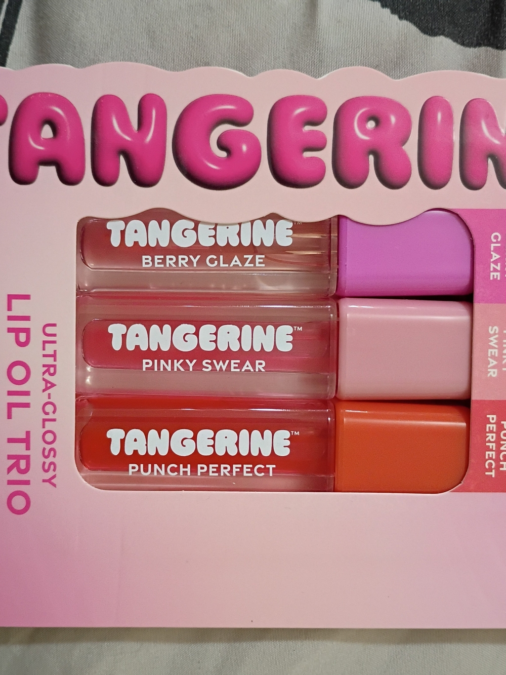 Tangerine Lip Oil Trio – Berry Glaze, Pinky Swear, Punch Perfect